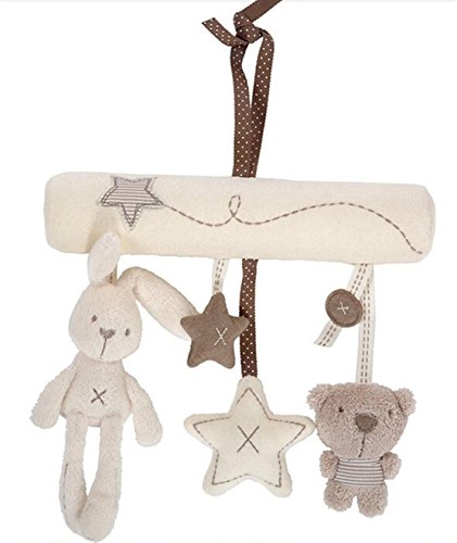 Hangqiao - Móvil musical de felpa para carrito de bebé, diseño de...