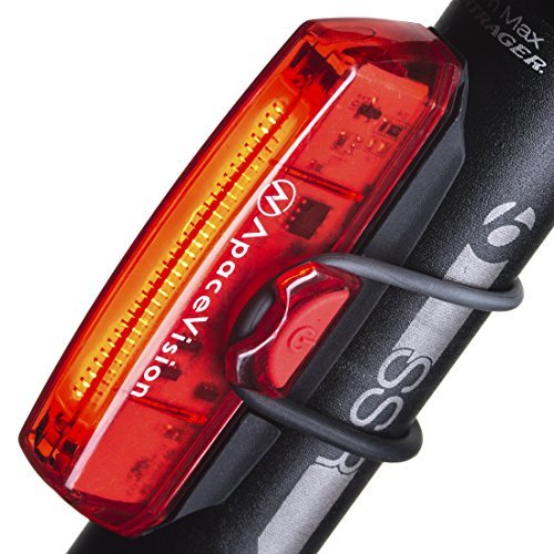 Apace Vision Luz Trasera para Bicicleta Recargable USB - Potente LED Faro...