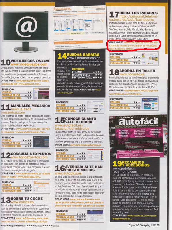 Todo-POI en Autofacil Especial Shopping Agosto-Diciembre 2011 Pagina 59.