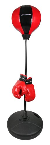 Ultrasport - Punchingball negro/rojo infantil