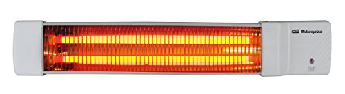 Orbegozo BB5002 - Radiador de pared, cuarzo, 1200 W, 2 barras, baño,...