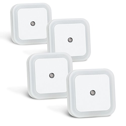 KYG 4pcs Led Lámpara Nocturna con Senor Activo Automático en la Oscuridad,...