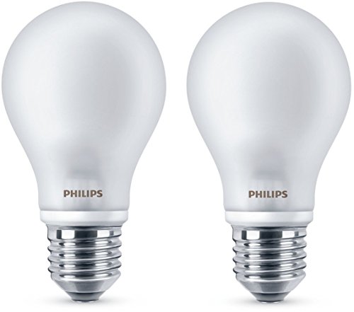Philips 8718696472224 - Pack de 2 bombillas LED, luz blanca cálida, 7...