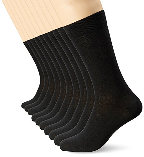 Calcetines para hombre de color negro (paquete de 10) FM Comodo, de...