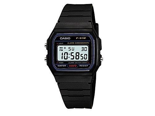 Casio Collection – Reloj Hombre Correa de Resina F-91W-1YER