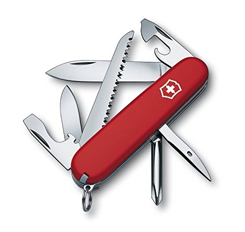 Victorinox Hiker - Cuchillo (Rojo, Acero inoxidable)