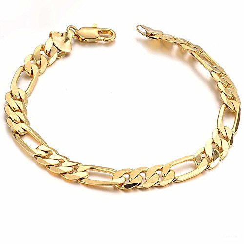 AnaZoz Joyería de Moda Pulsera Brazalete de Hombre 18K Chapado en Oro...