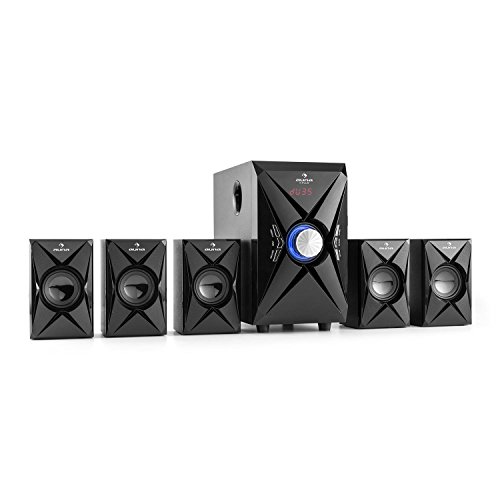 auna X-Plus equipo de altavoces 5.1 multifunción sistema home cinema (100 W,...