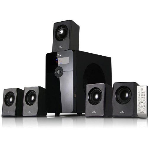 AUNA HF583 Sistema sonido multicanal Home Cinema 5.1 (70W RMS, entrada USB...