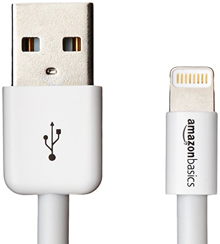 AmazonBasics - Cable de conexión (certificación Apple, Lightning a USB, 0.9 m),...
