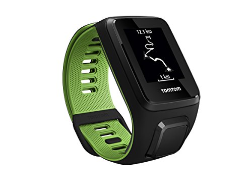 TomTom RUNNER 3 Cardio+Music - Reloj deportivo Negro/Verde (Talla Grande)