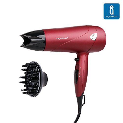 Aigostar Grace 32GQL - Secador profesional de pelo en color rojo mate...