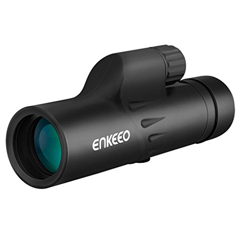 Enkeeo - 8 x 30 Telescopio Monocular Óptico con Trípode Flexible (HD...