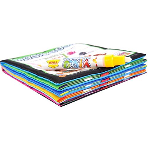 Tongshi Mágicas agua libro de dibujo para colorear animales de pluma mágica...