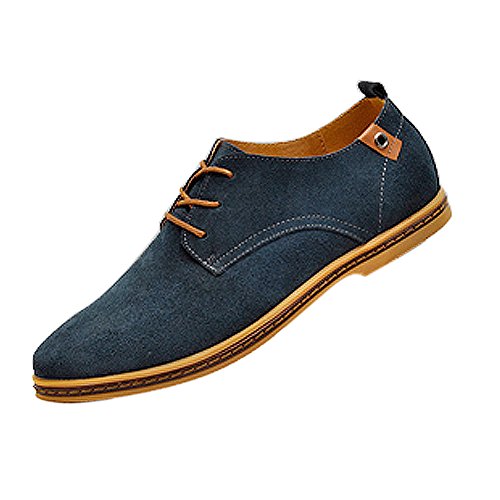 Gleader NUEVOS zapatos de gamuza de cuero de estilo europeo oxfords de...
