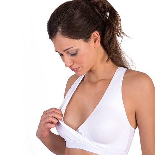 Mamma Mia PA0850 Sujetador Lactancia Algodón Analérgico Sin aro Premamá Maternidad Sostén...