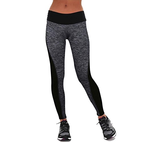 HARRYSTORE Pantalones elásticos de yoga para mujer Mujer Pantalones deportivos elásticos y...