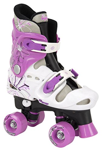 Osprey - Patines infantiles en paralelo, color negro / morado / blanco...