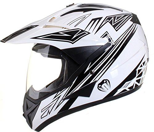 Casco protector con doble visera MX - Para motocross / todoterreno /...