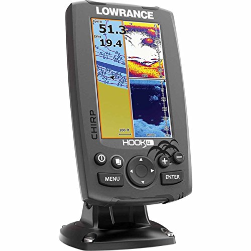 Lowrance Hook 4 GPSPlotter/Sonda con transductor Mid/Hig/DownScan