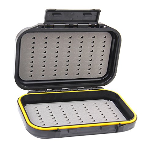 Impermeable Caja de Aparejo de Pesca Cebo Mosca de Doble Capa