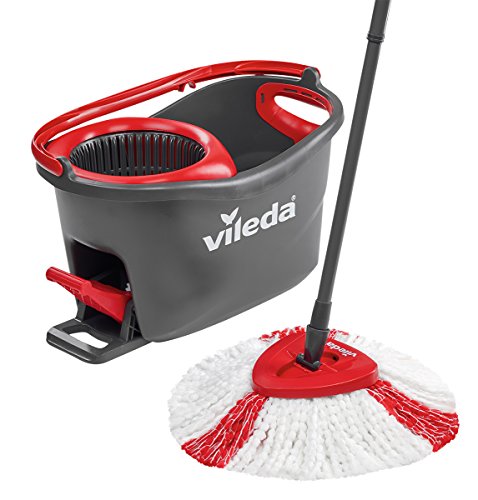 Vileda Easy Wring & Clean Turbo - Juego de fregona, color negro...