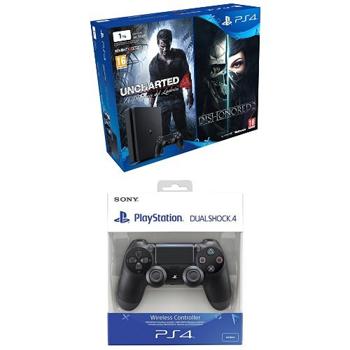 PlayStation 4 Slim (PS4) 1TB - Consola + Uncharted 4 + Dishonored...