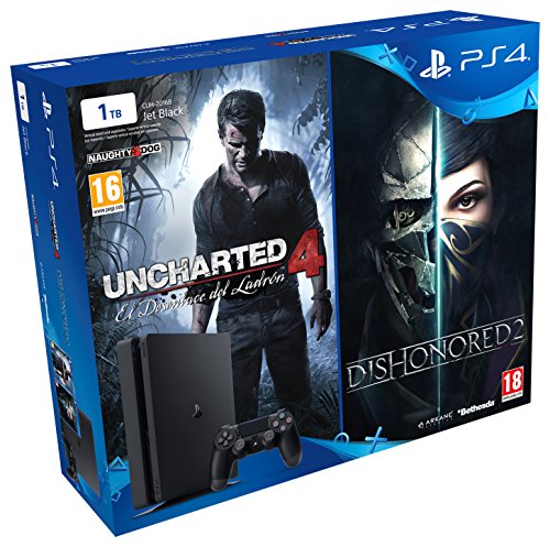 PlayStation 4 Slim (PS4) 1TB - Consola + Uncharted 4 + Dishonored...