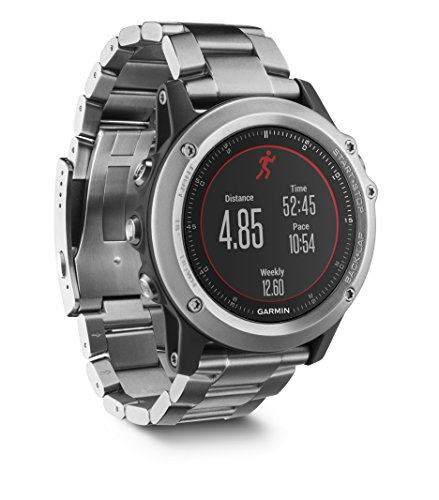 Garmin Fenix 3 HR Plateado/Titanio - Reloj GPS multideporte, GPS, color plata