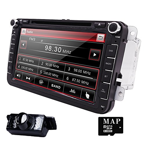 hizpo 8 pulgadas Doble Din En Dash coche estéreo para VW Volkswagen Golf,...