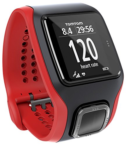 TomTom Multi-Sport Cardio GPS reloj – rojo/negro (Reacondicionado Certificado)