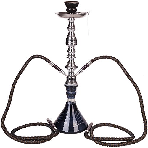 DXP Shisha Hookah 53 cm 2 Manguera Cachimba Narguile agua tubo vidrio...