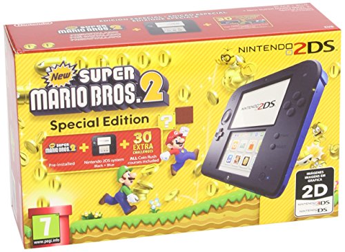 Nintendo 2DS - Consola, Color Azul + New Super Mario Bros 2...