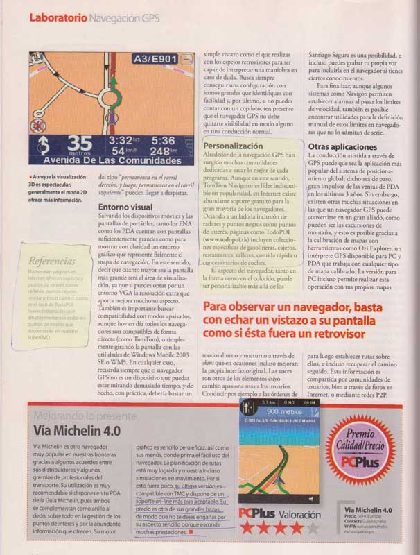 Todo-POI en Pcplus Julio/Agosto 2006.